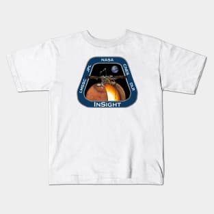 Mars InSight mission patch Kids T-Shirt